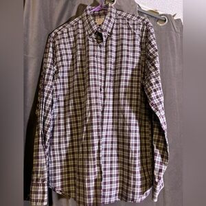 J. Crew Button-Up Lightweight Plaid Shirt - men’s Large